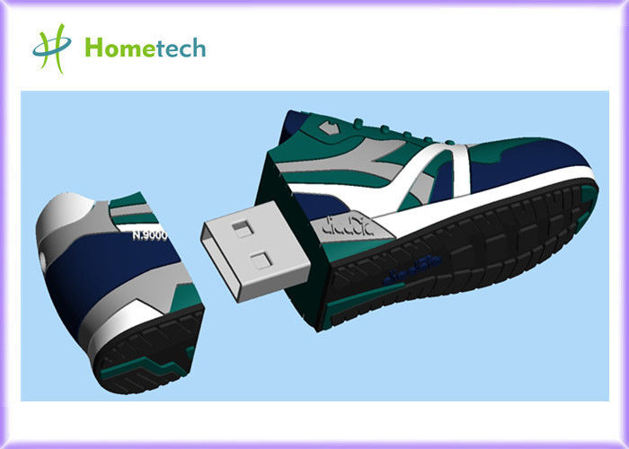 La zapatilla de deporte de alta velocidad formada modificó memoria USB para requisitos particulares, las LLAVES formadas zapato del PVC USB