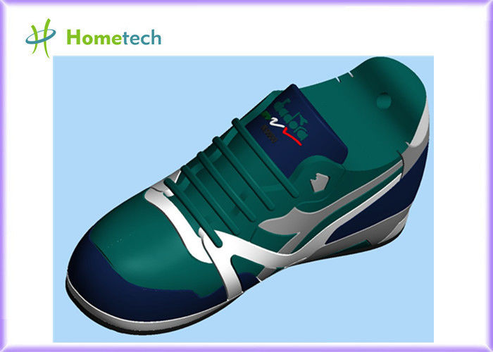 La zapatilla de deporte de alta velocidad formada modificó memoria USB para requisitos particulares, las LLAVES formadas zapato del PVC USB