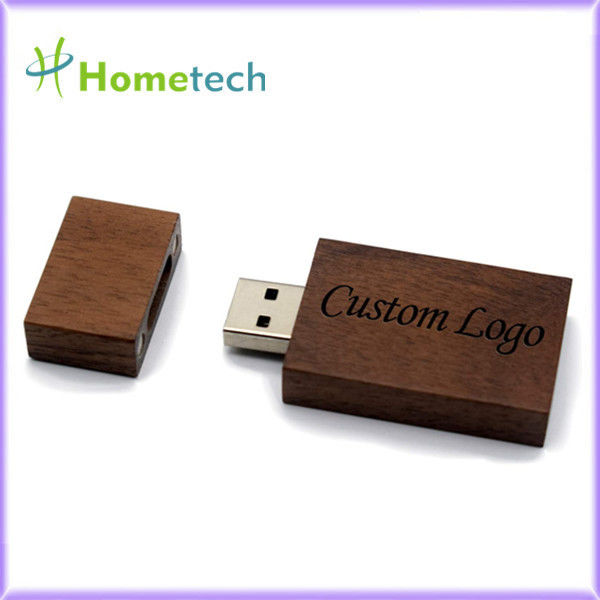 FCC de madera grabada de memoria USB del USB 2,0 EPS 128GB 64GB 10MB/S