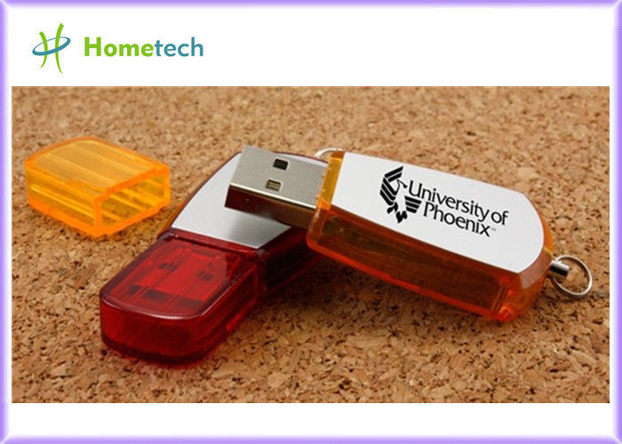 Memoria USB personalizada plástico rojo, oficina modificó llaves del usb para requisitos particulares