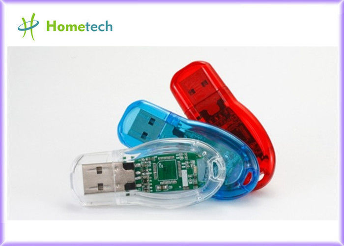 Memoria USB plástica transparente de la muestra libre para los regalos con FCC, CE, ROSH