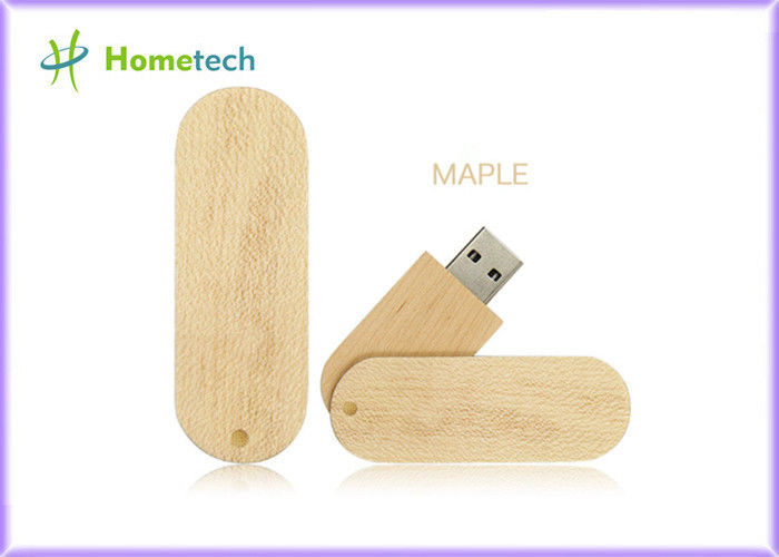 Capacidad de memoria USB 4GB 8GB 16GB del OEM Logo Maple Wooden para el dispositivo elegante