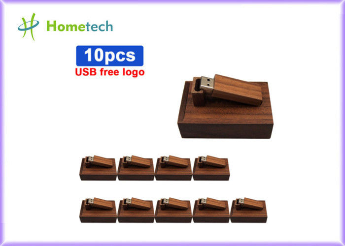 Memoria USB de bambú de madera reciclada 16GB 3,0 Eco amistoso con la caja de madera