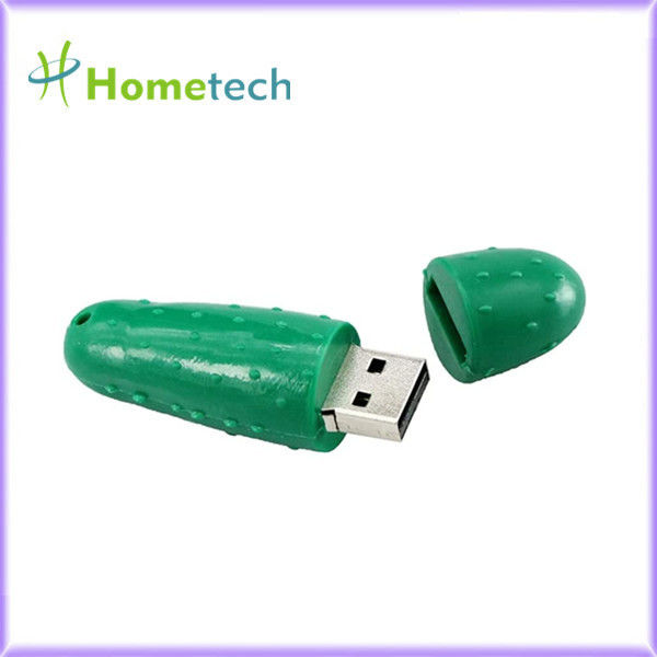 El pepino forma color verde de memoria USB 8GB de la memoria del USB 2,0