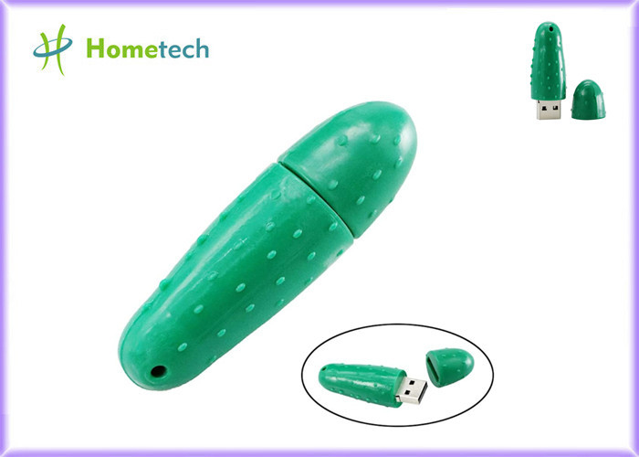 El pepino forma color verde de memoria USB 8GB de la memoria del USB 2,0