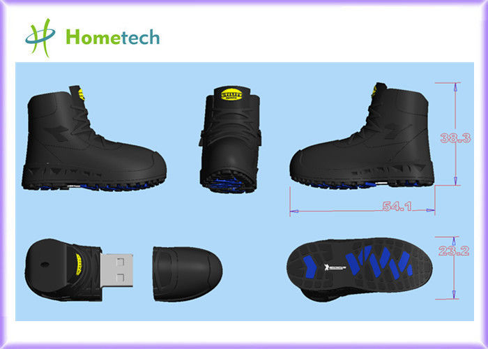 El caucho 2GB 4GB modificó memoria USB para requisitos particulares Zapato-formada para los estudiantes, memoria USB plástica 8gb/16gb/2gb 4g del PVC del ubber