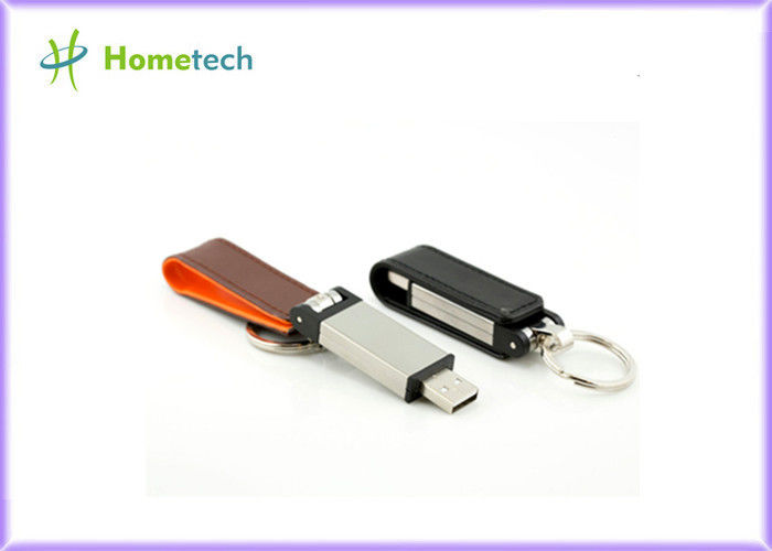 Velocidad de cuero negra/roja/del amarillo USB del lápiz de memoria 1GB 2GB