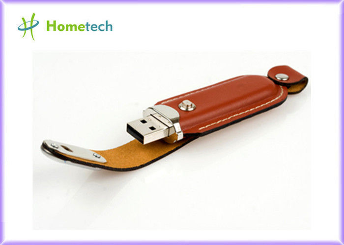 Palillo creativo portátil del cuero USB/disco de cuero de memoria USB del negro