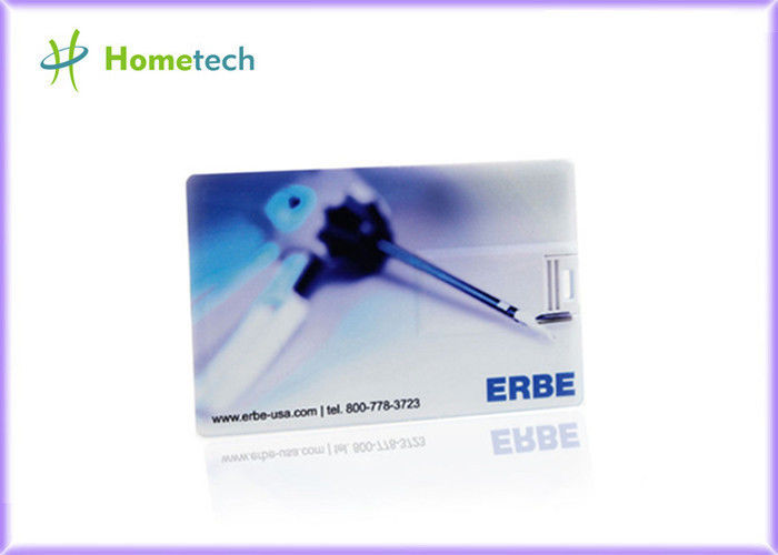 Dispositivo de almacenamiento plástico de la tarjeta de crédito del logotipo de encargo USB personalizado