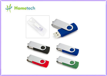Memoria USB plástica del mini eslabón giratorio colorido del tornado con la impresión de encargo del logotipo