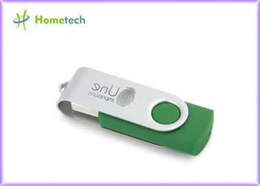 Memorias USB promocionales verdes L 56m m X W 18m m X D 10m m del Usb del metal