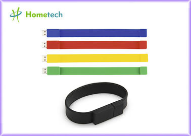 Memoria USB de la pulsera de la goma de la pulsera del silicón 1 año Guarante