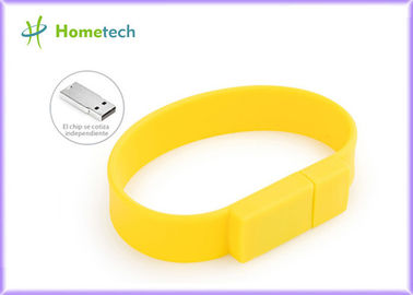 FCC personalizada modificada para requisitos particulares de RoHS de memoria USB de la pulsera del silicón USB 1GB 2GB 4GB 8GB