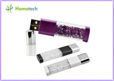Memorias USB de encargo cristalinas del cristal USB del logotipo 8GB del OEM de la impulsión 8gb/de la pluma de la aguja USB