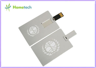 Dispositivo de almacenamiento impermeable de la tarjeta de crédito del Super Slim USB, memorias USB del metal USB