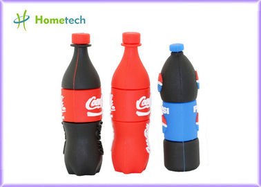 Pepsi embotella memoria USB modificada para requisitos particulares PVC/palillo personalizado regalo de memoria USB