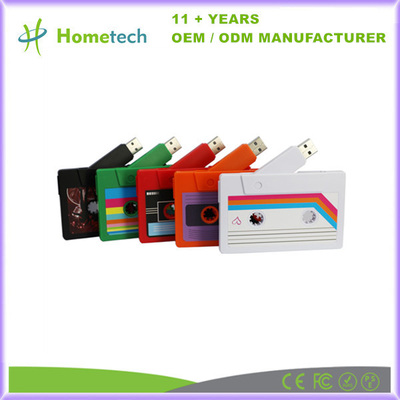 Memoria de cinta de cassette USB Flash Drive 4GB 8GB 16GB 32GB 64GB 128GB con logotipo personalizado