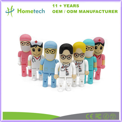 Doctor Shape Disco flash USB de plástico Bastón de memoria 8GB 16GB 32GB 3D USB 3.0 Disco flash