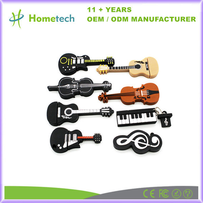 Guitarra eléctrica de dibujos animados USB Flash Drive 1 GB 2 GB USB 2.0 Pen Drive 16 GB 32 GB