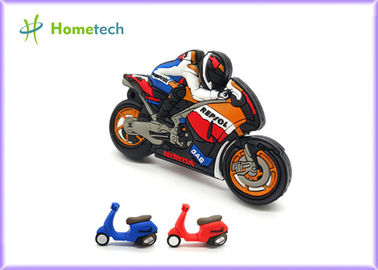 Memoria USB tamaño pequeño de la motocicleta de la promoción, disco plástico suave de memorias USB/U del coche de Moto