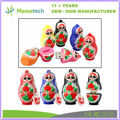 Disco de memoria USB personalizado de muñeca rusa 4GB 8GB 16GB 32GB 128GB USB 2.0 Disco de pulgar