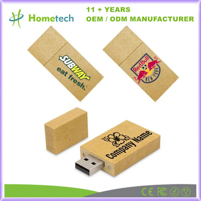 Unidad flash USB de madera personalizada con capacidades de 8GB a 256GB de chips de grado A