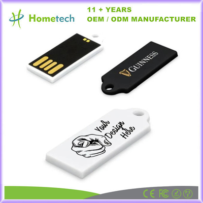 Logotipo personalizado Mini USB de plástico 2GB 4GB 8GB 16GB 32GB 64GB 128GB Unidad USB