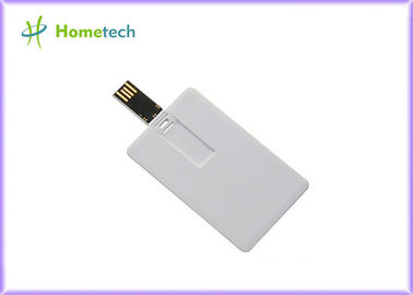 Negocio y regalo de vacaciones blancos del dispositivo de almacenamiento de la tarjeta de crédito USB para la escuela/el estudiante
