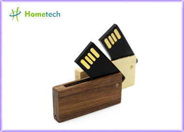 Tarjeta de memoria rotativa de madera pendrive de memoria USB 4GB 8GB del MINI Memory Stick