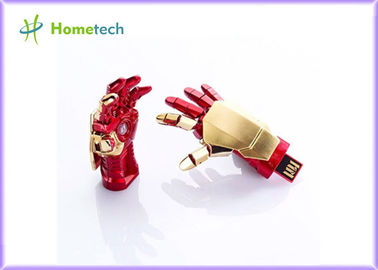 Portable movible del disco de la junta U de IRON MAN de memoria USB de la forma pendrive creativa de la palma