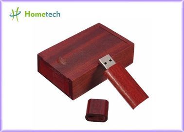 Impresión de Coulor del registrador de memoria USB del estilo de Rectagnel con la caja de madera de la nuez