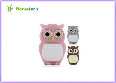 Búho del animal de memoria USB de la historieta del silicón 2GB 4GB 8GB 16GB 2,0