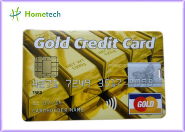 Capacidad real 2gb/almacenamiento Deivce de la forma USB de la tarjeta de crédito del ORO de 4gb/de 8gb 16gb 32gb