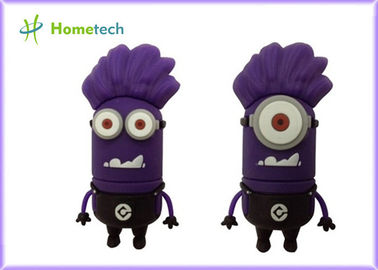 Historieta púrpura USB 8gb, unidad USB púrpura, memoria USB púrpura del subordinado