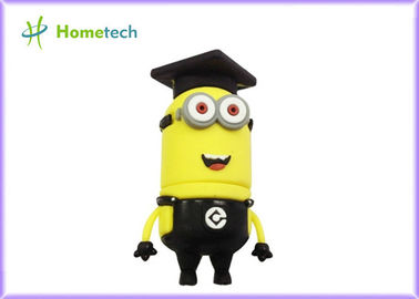 historieta USB, memoria USB de encargo con el mejor precio, memoria USB negra del negro 3D del subordinado
