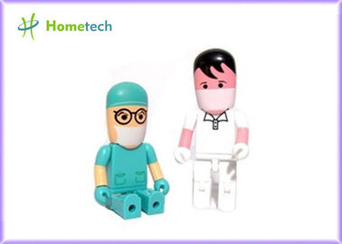 Memoria USB plástica formada unidades USB de encargo del personaje de dibujos animados de memoria Flash del USB