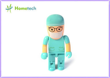 Verde por encargo del carácter de las unidades USB/USB 2,0 del personaje de dibujos animados 8GB/16GB