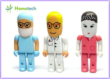 Mini memoria USB del doctor Character de la historieta del blanco 4GB 8GB 16GB
