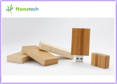 Memoria USB de madera modificada para requisitos particulares USB 2,0 del almacenamiento del rectángulo 4GB pega 11 MB/s