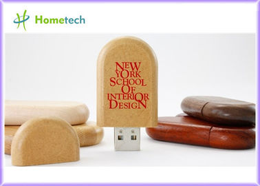 Memoria USB del arce de bambú de la nuez/usb de madera 2,0 y del LOGOTIPO del grabado del laser del disco del usb de la impulsión de la pluma memoria USB 3,0