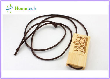 Mini memoria USB de madera del promo, memoria USB 1GB/2GB USB del logotipo de la impresión por láser
