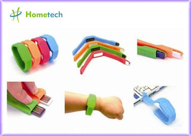 Logotipo multifuncional del reloj USB de la pulsera LED del silicio de memoria USB de la pulsera del LED impreso