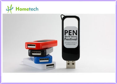 Memorias USB coloridas del plástico USB con la impresión del logotipo del cliente