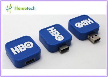Forme memoria USB formada cuadrado del eslabón giratorio, 256MB ~ 32GB USB 1,1 se pega