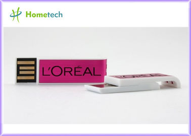 Palillo plástico de las formas USB de memoria USB con la seda del logotipo - pantalla