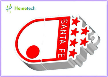 La impulsión al por mayor de la pluma de memoria USB 32GGB USB de la historieta, LOGOTIPO de SANTA FE modificó memoria USB para requisitos particulares