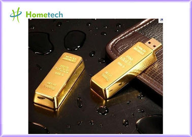 Parte alta USB barra de oro de 1,1/2,0 impulsiones del pulgar del metal 2GB 4GB 8GB 16GB 32GB