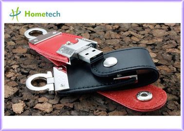 El lápiz de memoria de cuero 1GB 2GB 4GB 8GB 16GB 32GB USB de la velocidad 2,0 USB se pega