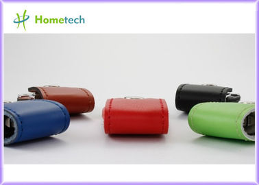 Impulsión promocional del pulgar de la memoria del lápiz de memoria 4GB del cuero USB con el CE/ROHS