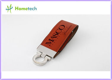 Lápiz de memoria del cuero USB de la PU, memoria USB de la pretina